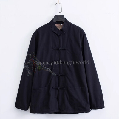 Winter Lined Casual Kung fu Jacket Wing Chun Tai Chi Coat Martial arts Top