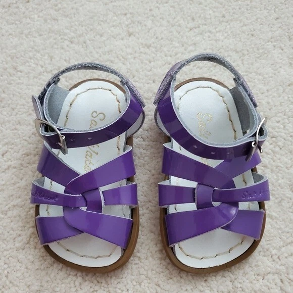Salt Water Baby Toddler Purple Sandals sz3 - Image 2 of 4