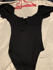 TopShop Black Bodysuit 4-6