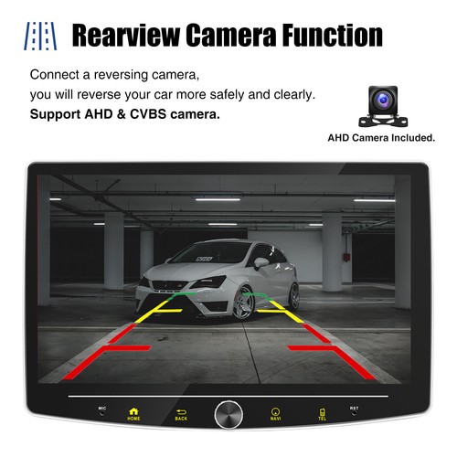 4+64G Android 14 Carplay Pantalla Giratoria 360° Coche Estéreo 1DIN GPS WIFI + Cámara - Imagen 11 de 16