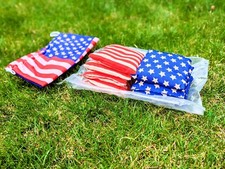 Cornhole Bags - American Flag Theme WITH Carrying Bag