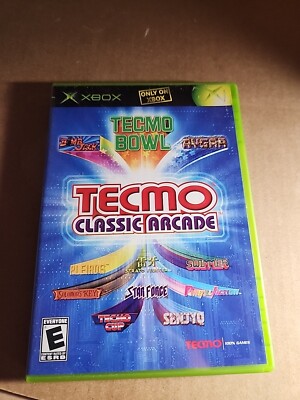 Tecmo Classic Arcade Xbox Complete with  Manual Tested!