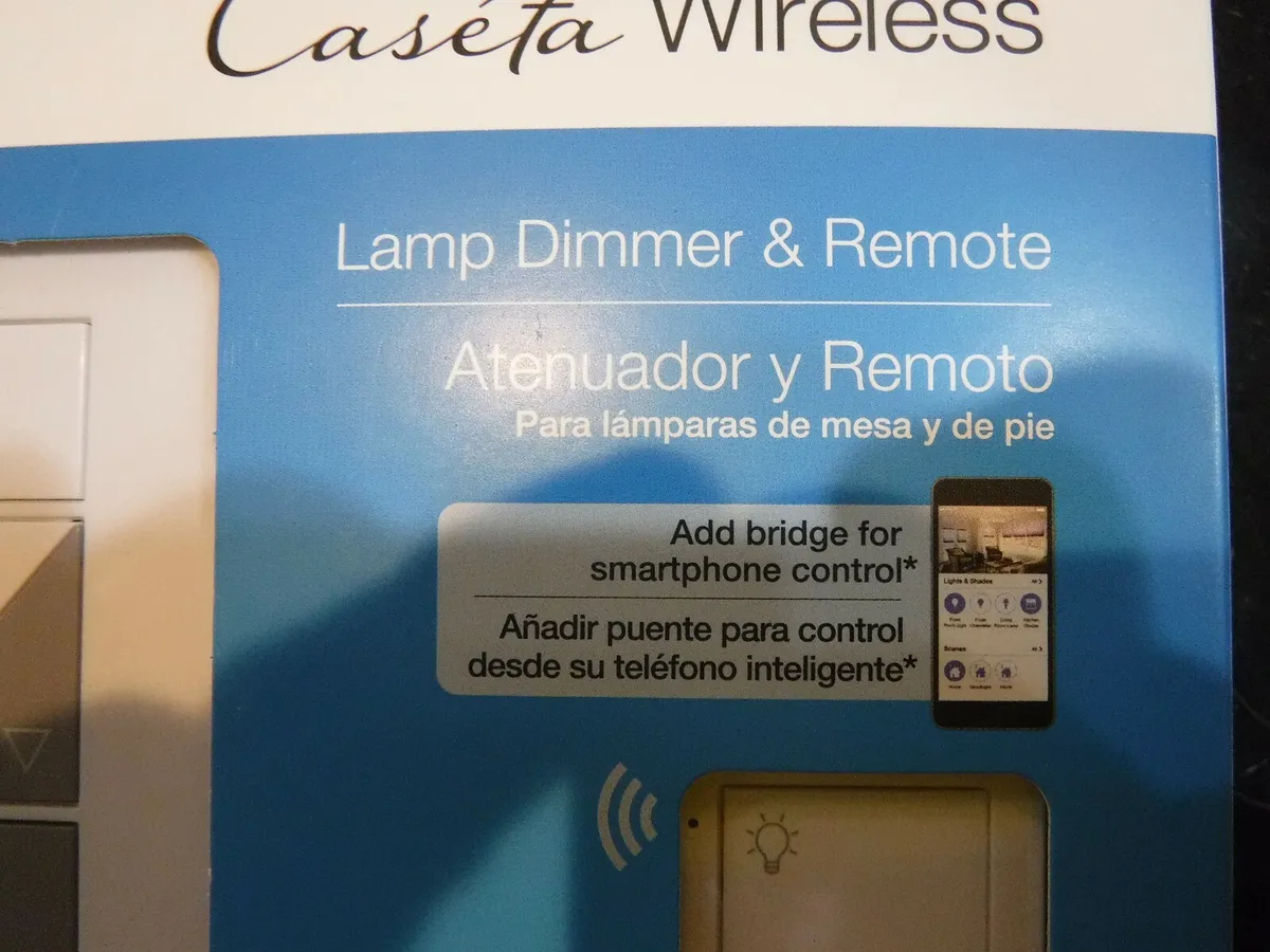 Lutron P-PKG1P-WH Caseta Wireless Plug-In Lamp Dimmer