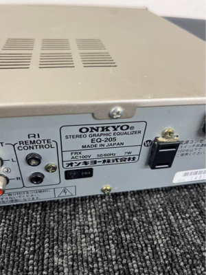 ONKYO EQ-205 オーディオ機器 ONKYO EQ-205の仕様 オンキヨー/オンキョー