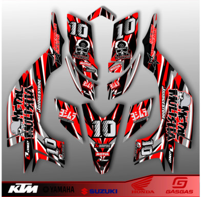 Yamaha YFZ 450 Decals Kit 2003 2004 2005 2006 2007 2008 ATV Graphics
