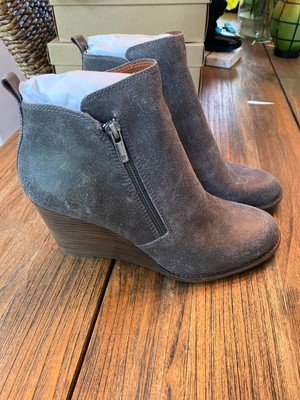 lucky brand yesterr wedge bootie
