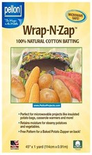 Wrap N Zap Cotton Quilt Batting 45-Inch x 36-Inch by Pellon