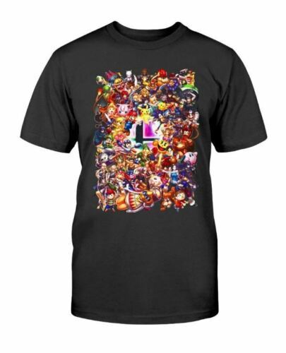 Black Super Smash Bros Ultimate T-Shirt Smash Brothers Gift US 100% Cotton  | eBay