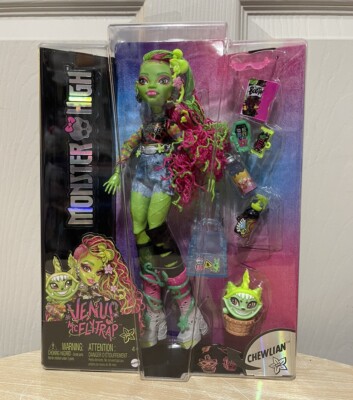 2024 Monster High G3 Venus McFlytrap Fashion Doll with Pet Chewlian NEW