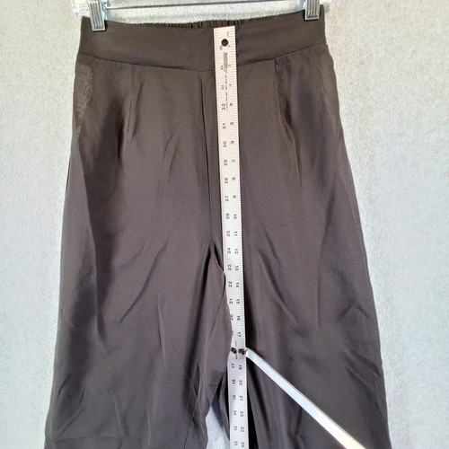 Nasty Gal Collection schwarze transparente Stretch-Taille weites Bein Überziehhose Größe 2 - Bild 5 von 7