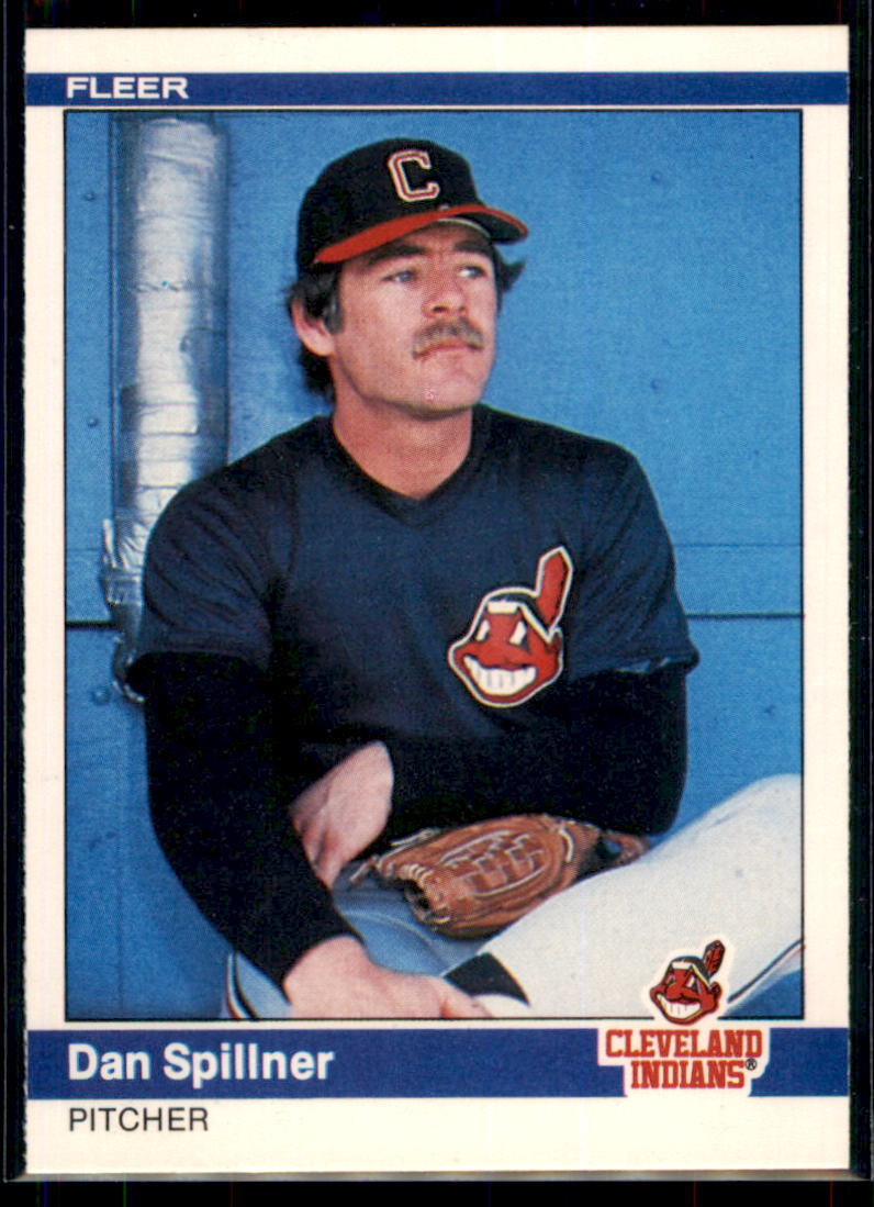 1984 Fleer Dan Spillner #550 Cleveland Indians