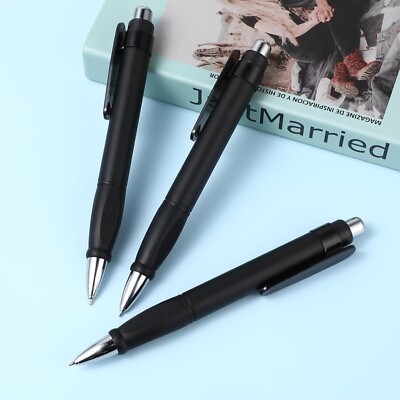 3pcs Big Pens Fat Pens Black Weighted Pens Enhanced Writing Stability Pencil NEW