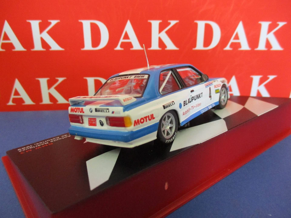 Die cast 1/43 Modellino Auto BMW M3 E30 Blaupunkt Rally Asturias 1989 P. Bassas - Immagine 3 di 4