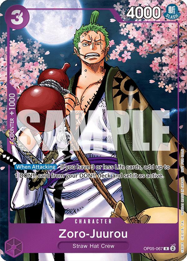 Zoro-Juurou OP05-067 One Piece Promotion Cards for sale | eBay