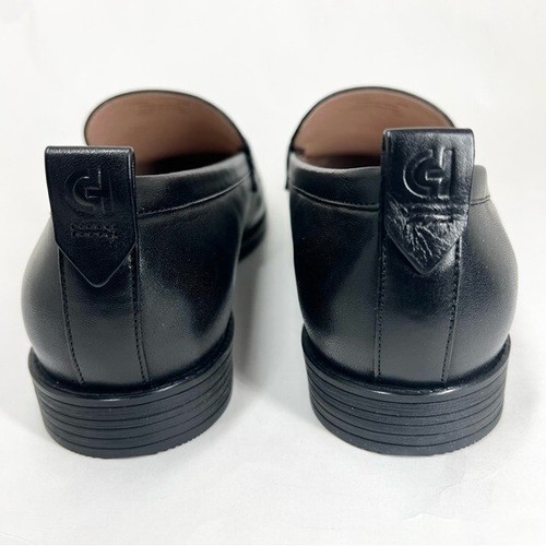Cole Haan Women's Stassi Penny Loafers Black Leather 8.5B - Picture 4 of 15