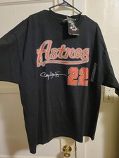 Dynasty Roger Clemens  22 Houston Astros Vintage Black T-Shirt Size L
