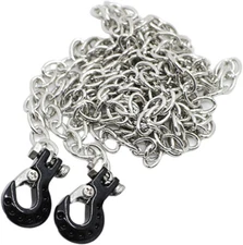 Realistic 1/10 Size Drag Chain & Tow Hooks for 1/10 Scale Off-Road Crawler