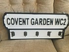 Gorgeous retro style wooden COVENT GARDEN WC2 coat hook. Lovely gift item.
