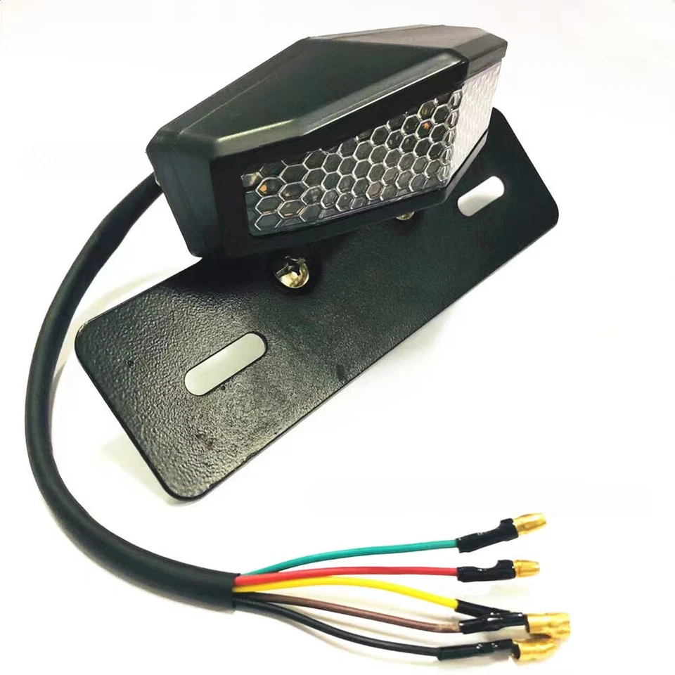 Señales de giro LED para motocicleta luz trasera guardabarros corredor freno matrícula duradera Foto 2 de 4