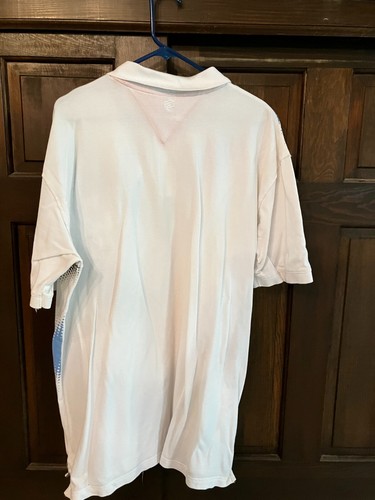 Vintage ROCAWEAR Polo / Golf Shirt White Unique Patches Rhinestones 2XL....RARE - Picture 5 of 5
