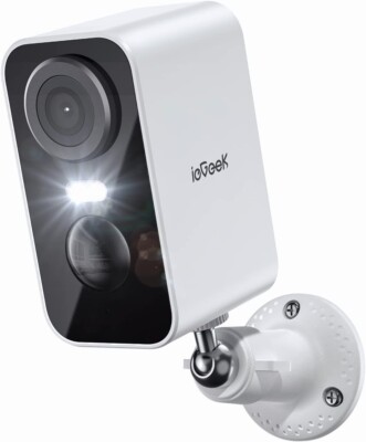ieGeek Outdoor Wireless Battery Security Camera 2K Home WiFi CCTV System Alexa