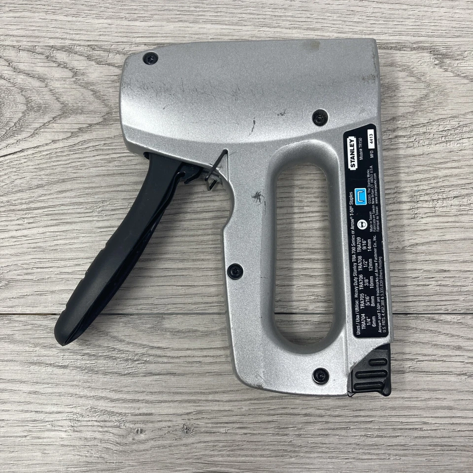 Stanley TR150 Авиационный Алюминиевый Сверхпрочный Ручной Штапельный Пистолет EZ Выжимание Против Джема - Изображение 2 из 4