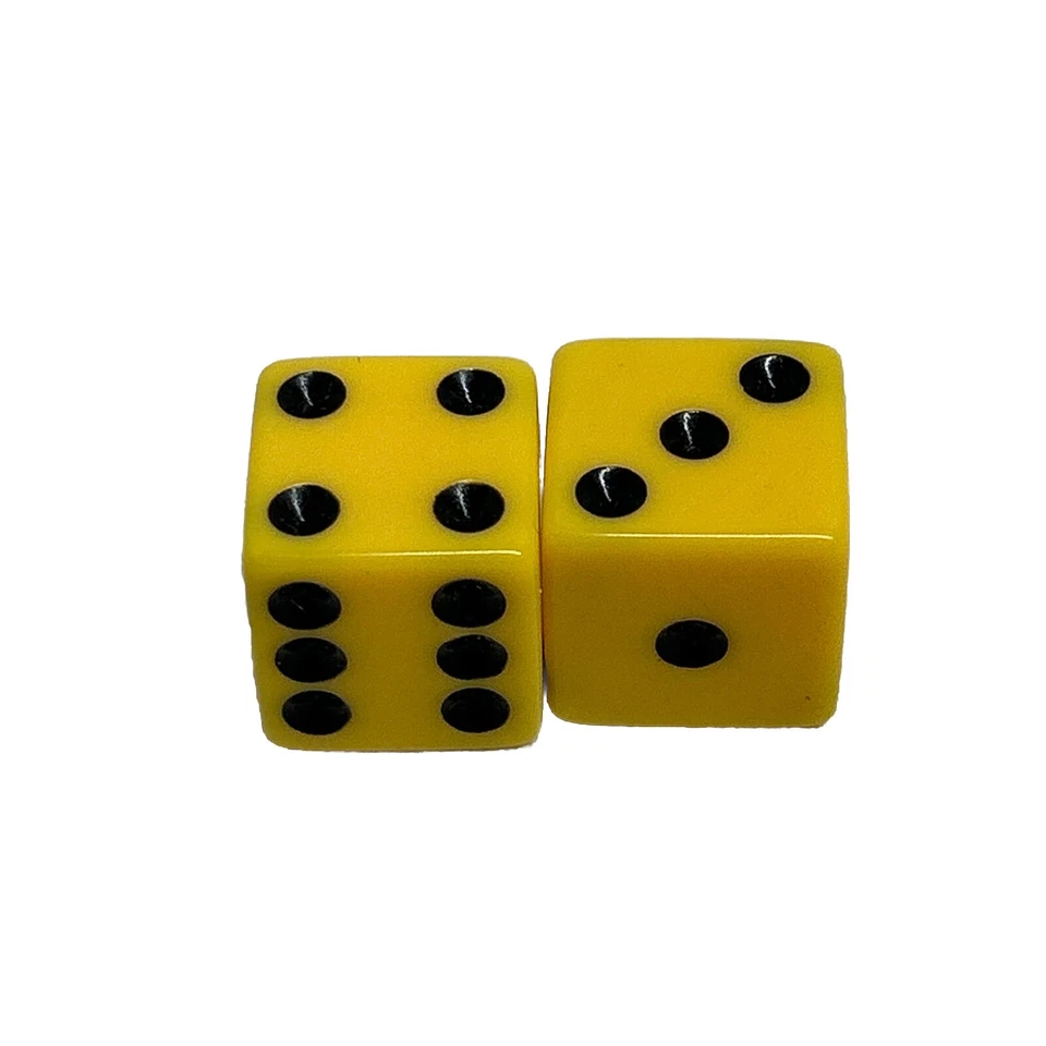 The Simpsons Clue Set of 2 Dice 2007 Replacement Board Game Parts/Pieces Die Lot - Image 2 of 2