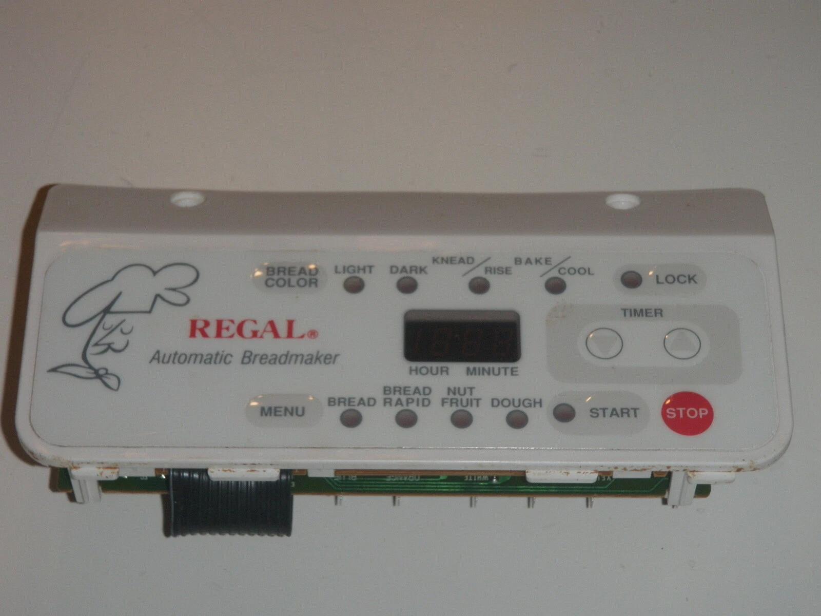 Regal Breadmaker Electronic Control Panel and PCB for Model K6771