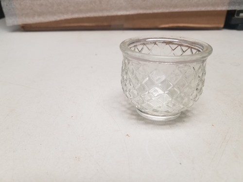Avon Clear Glass Diamond Design Candle Holder #5 - Picture 3 of 6