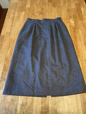 VTG USA Pendleton A-line Lined Skirt Gray 100 Virgin Wool Women s Size 10