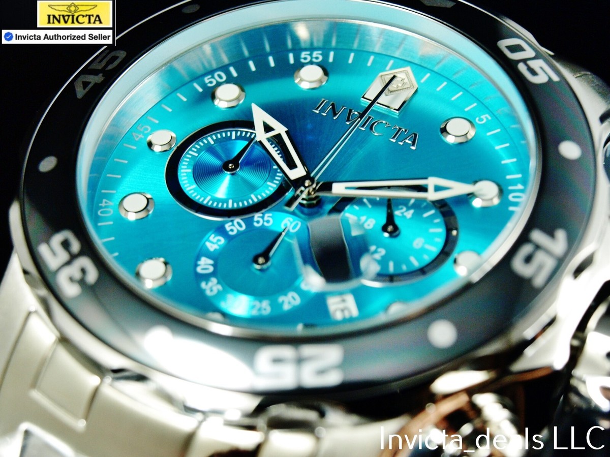 Invicta Men's 48mm Pro Diver SCUBA Chronograph TURQUOISE