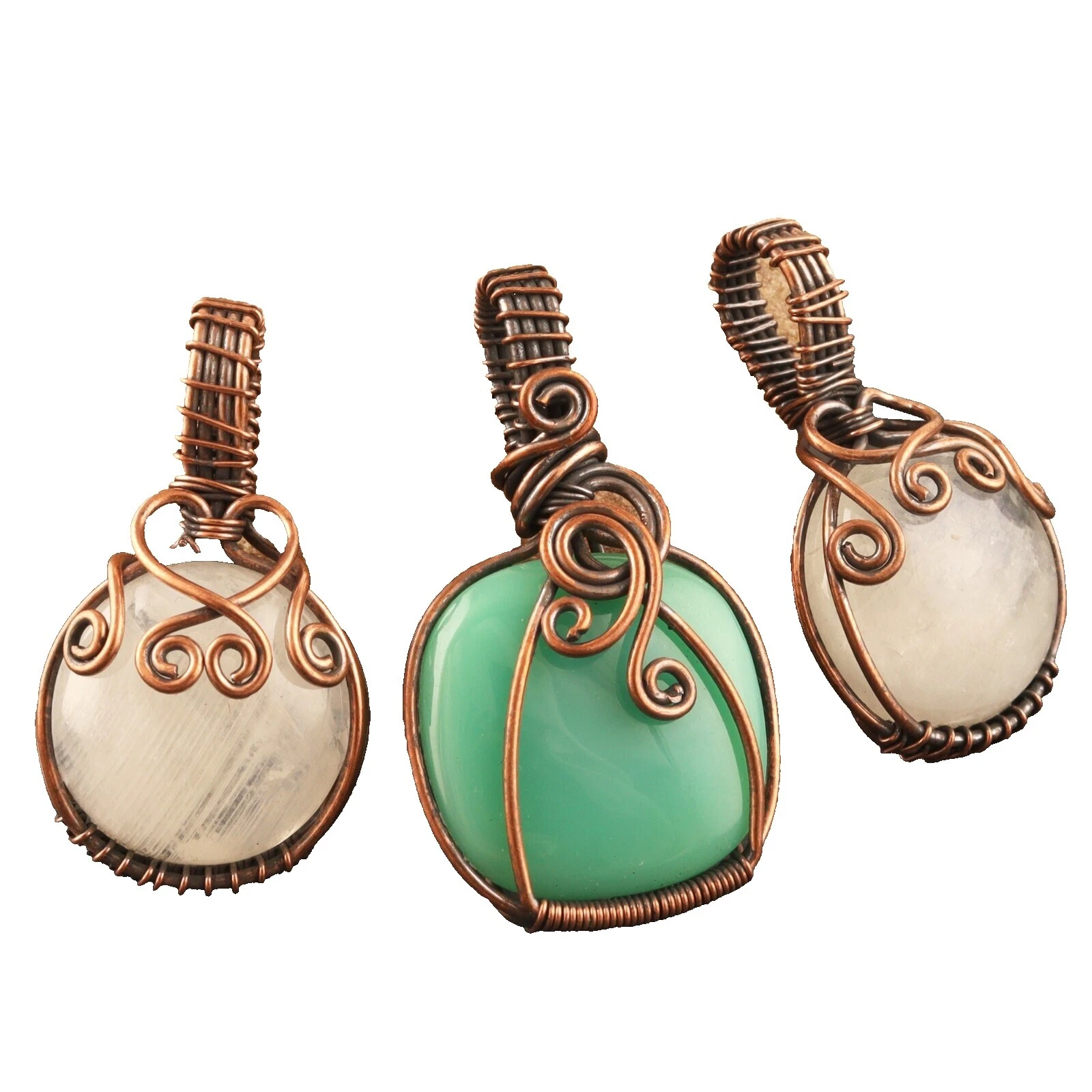 Joyería de moda de cobre de calcedonia