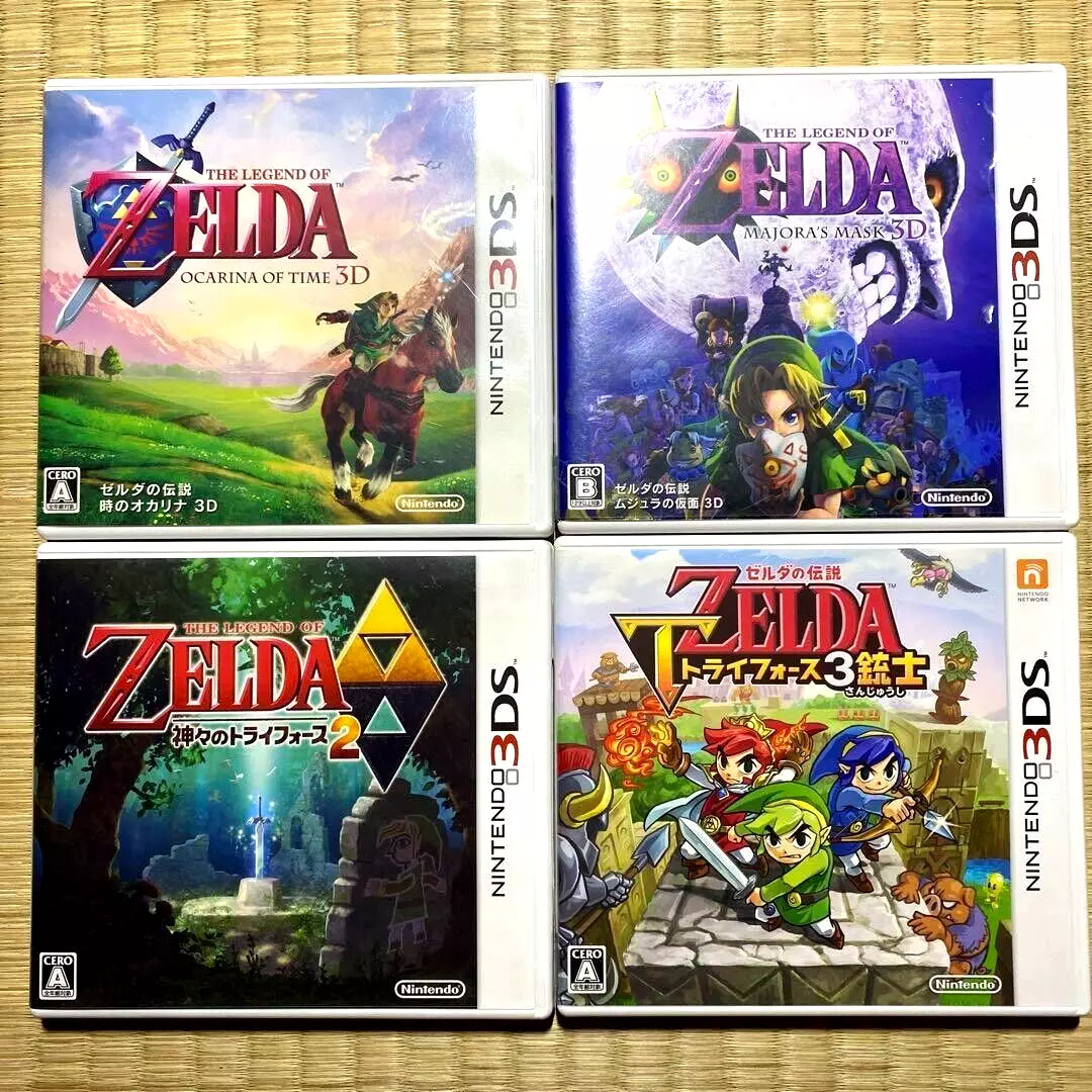 The Legend of Zelda 3DS Soft 4 pieces set Nintendo bargain Used Shooting  game