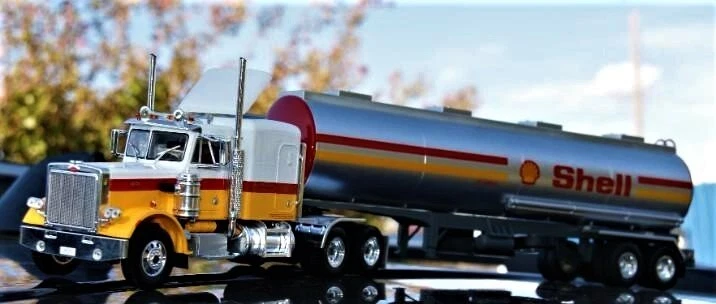 Carcasa tanque remolque Peterbilt 359 (1970) carcasa, camión americano, Altaya 1:43 Foto 3 de 4