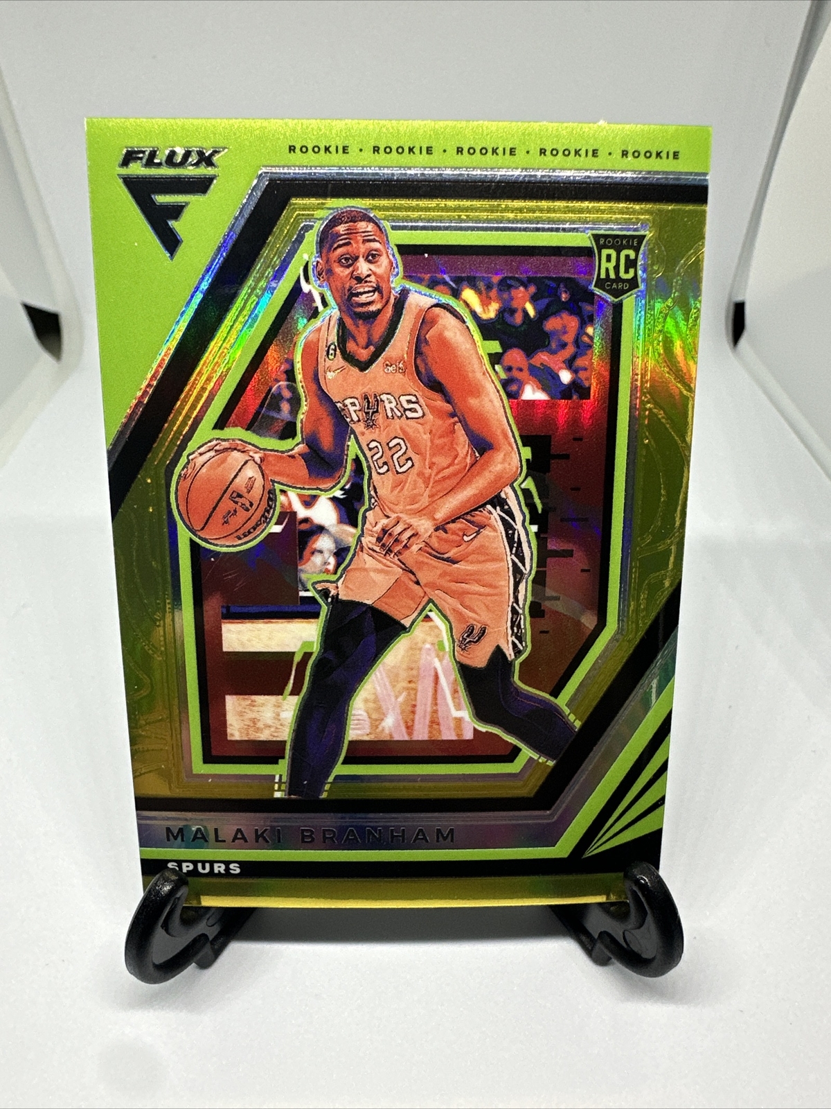 2022 Panini Flux Malaki Branham Flux Rookie Gold /10 Spurs RC Ohio State