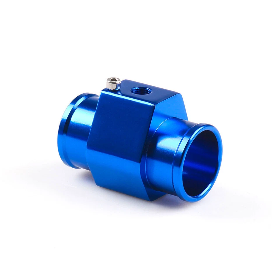 1xBlue Water Temp Temperature Joint Pipe Sensor Gauge Radiator Hose Adapter 32mm - Image 4 of 4