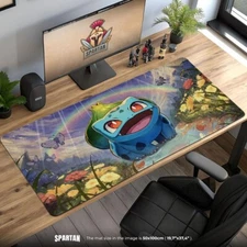 Bulbasaur Rainbow Pokemon Gaming Desk Mat Mouse Pad