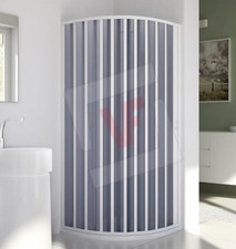 CABINA BOX DOCCIA SEMICIRCOLARE A SOFFIETTO 90x90 (estensibilita' cm. 70÷90)