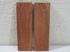 Mahogany Wood Knife Scales Figured Exotic Bookmatched Blank 5'' x 1.5'' x 5/16''