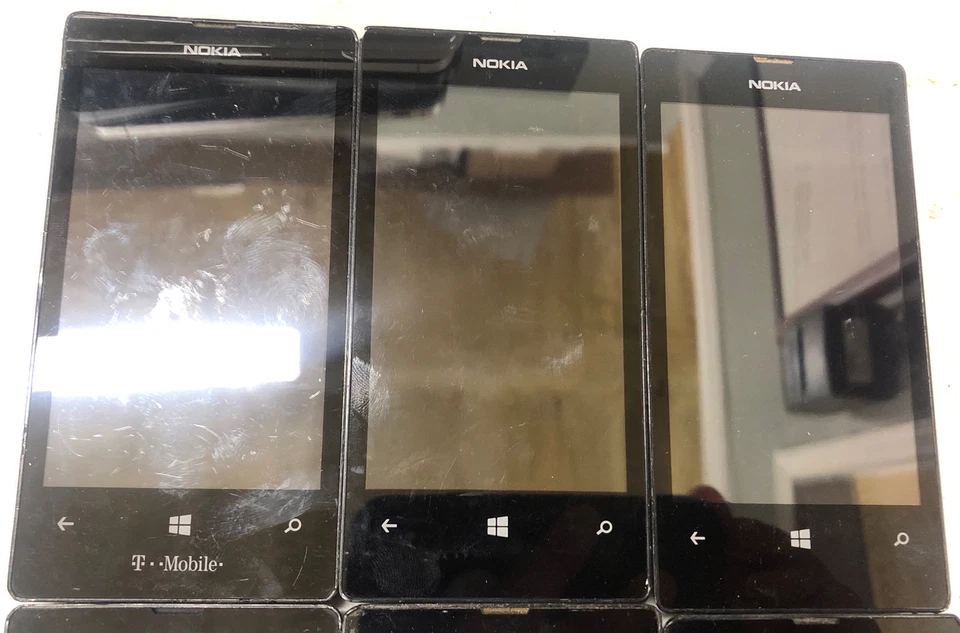 Nokia Lumia 521 RM917 T-Mobile Windows Phone Black Lot Of 6 Untested - Image 3 of 4