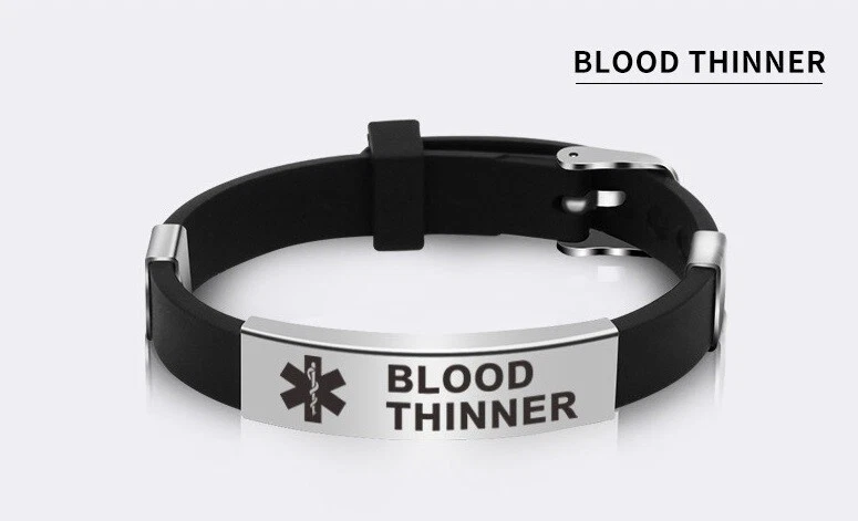 Blood thinner medical bracelet deals