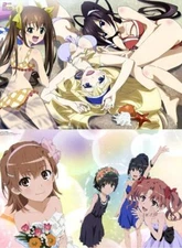 Infinite Stratos 2 A Certain Scientific Railgun S BIG Poster Official Japan +TN