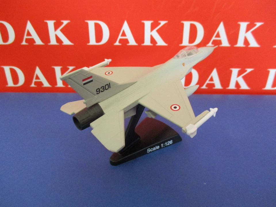 Die cast 1/126 Modellino Aereo Aircraft Lockheed F-16A Egyptian Air Force 1982 - Immagine 3 di 4