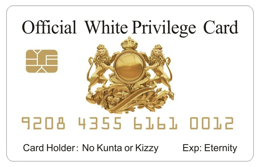 W. Privilege Cards | Novelty Joke Cards | 4 PACK Raised Numbers (Free Shipping) - Image 2 of 4