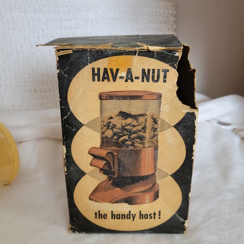 Vintage Hav-A-Nut The Handy Host Dispenser w/original box United Eng. 8 oz pat p - Picture 11 of 16