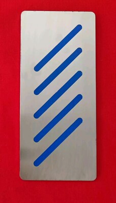 Car footrest universal edition tuning new VA stainless steel inlay Blue