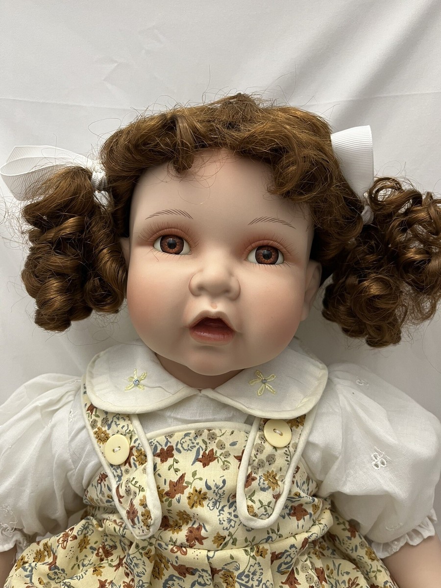 * antique doll ୨୧ ストローハットの ペグドールさん antique doll ୨୧ .·*° アンティーク ペグドール