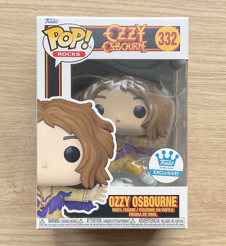 Funko Pop Rocks Ozzy Osbourne Purple Fringe #332 + Free Protector