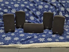 KLIPSCH ~HT-SK5~6 Ohms  5.0 SURROUND SOUND SATELLITE SPEAKER SET  BLACK ~TESTED