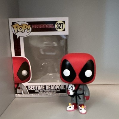 Funko Pop Wackelkopffigur Deadpool 327 Marvel Bedtime Vinyl Comics Standard